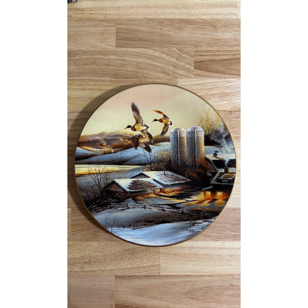 Terry Redlin Evening Company Collector Plate Windows to the Wild 1992 Decor